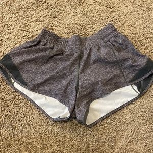 Lululemon Grey Hotty Hot Low-Rise Lined Short